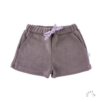 Frottee Shorts mit Zierband   