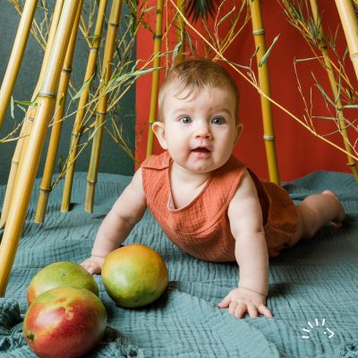 Strampler Style DORA Musselin GOTS