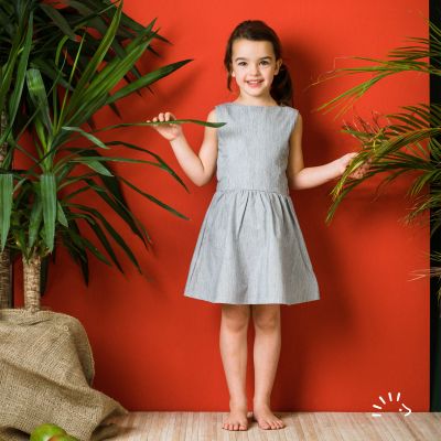 Kleid Style BARBARA Twill GOTS