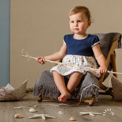 Kleid mit Puffärmel Single Jersey GOTS