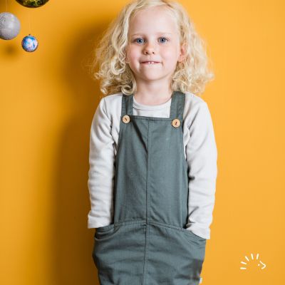 Latzkleid Twill GOTS