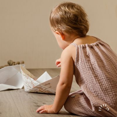 Spaghettiträgerkleid Musseline GOTS
