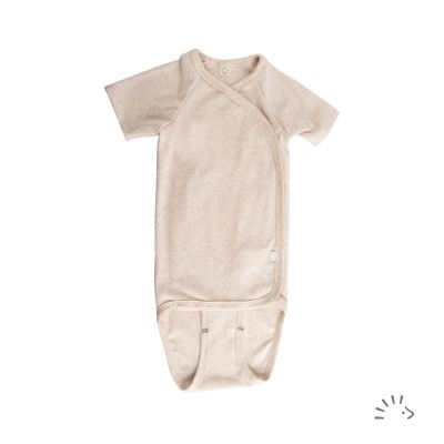 Wickelbody 1/2 Feinripp GOTS