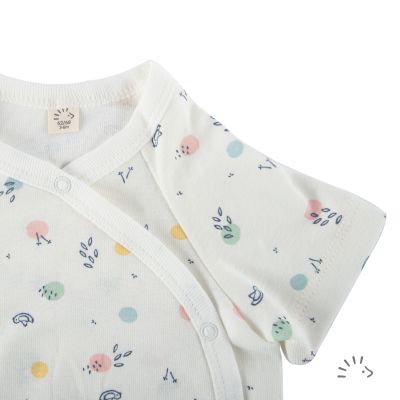 Wickelbody 1/2 Feinripp GOTS