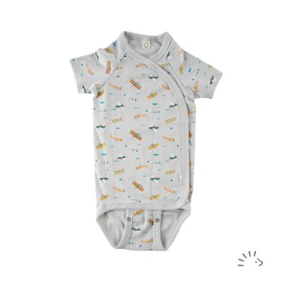 Wickelbody 1/2 Feinripp GOTS