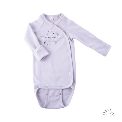 Langarm-Wickelbody Interlock GOTS