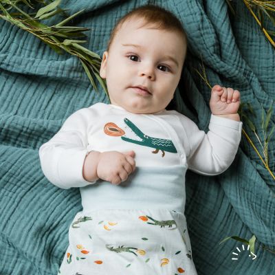 Wickelbody 1/1 Arm mit Kratzschutz Feinripp