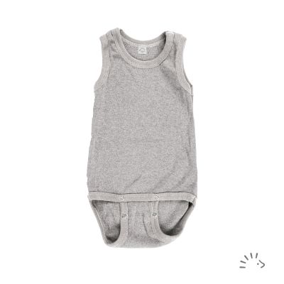 Ärmelloser Body aus Baumwolle