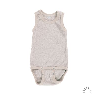 Ärmelloser Body aus Baumwolle