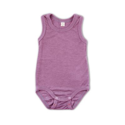 Body ärmellos  Wolle-Seide GOTS