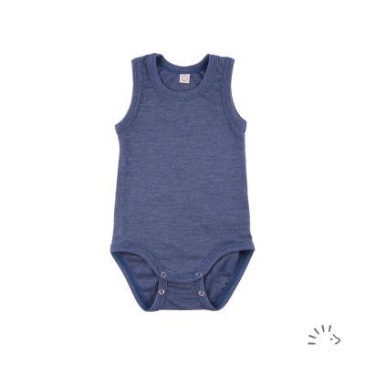 Body ärmellos  Wolle-Seide GOTS