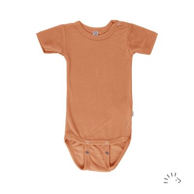 Kurzarmbody Wolle-Seide GOTS