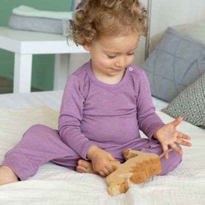 Body langarm Wolle-Seide GOTS