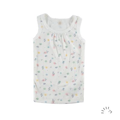 Unterhemd mit Zackenspitze