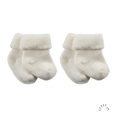 2 Paar Babysöckchen Baumwolle-Elasthan GOTS