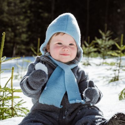 Wollmütze mit Bindeband