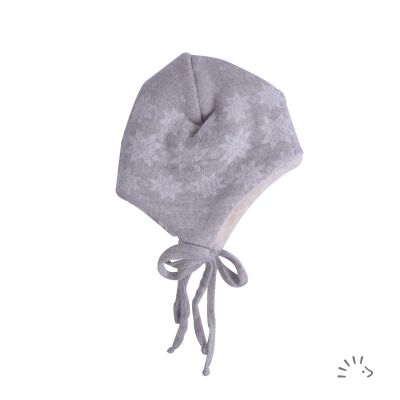 Gestrickte Mütze Wolle mit Teddyplüschfutter