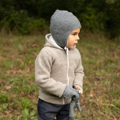 Bindemütze Wollfleece GOTS