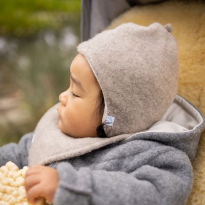 Bindemütze Wollfleece GOTS