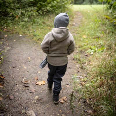 Jacke mit Kapuze Wollfleece GOTS