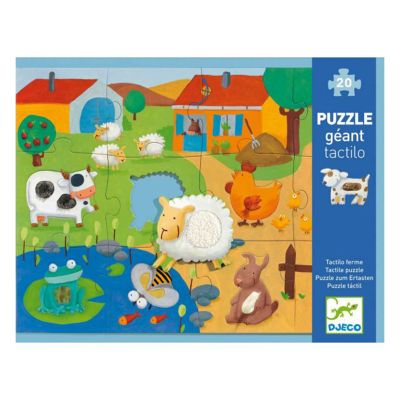 DJECO Fühl-Puzzle Farm 