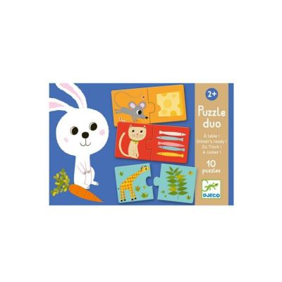 DJECO Puzzle Duo Zu Tisch
