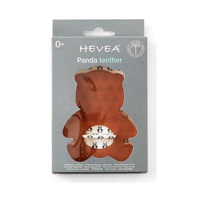 HEVEA Beißring Panda Naturkautschuk