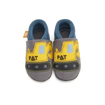 Lederhausschuhe Bagger