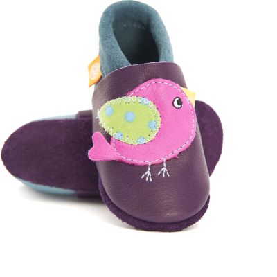 Orangenkinder Lederhausschuhe Birdie