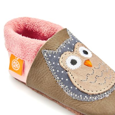 Orangenkinder Lederschuhe Eulalia Eule