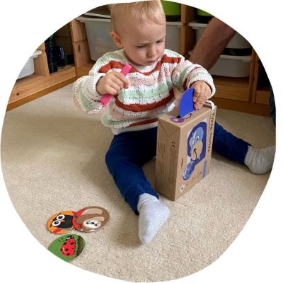 Puzzle-Karten Tiere und Farben