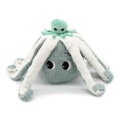 Les Ptipotos Mama und Baby Oktopus Stofftier