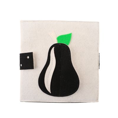 Stoffleporello „Black and White“ mit hohen Kontrasten