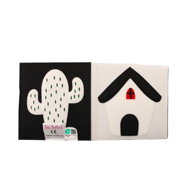 Stoffleporello „Black and White“ mit hohen Kontrasten