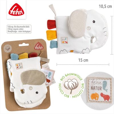 Stoffbuch Elefant NATUR