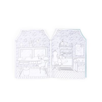 Malbuch mit Stickern „Die kleine Ballettschule“ – Moulin Roty