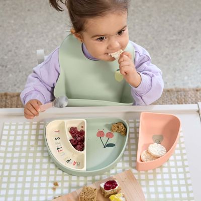 Silikon-Geschirrset rosa - Lässig