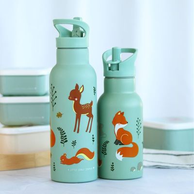 Trinkflasche Edelstahl Waldfreunde