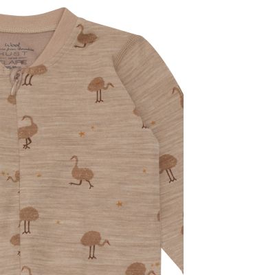 Overall mit Zip Wolle – Bambus Strauß 