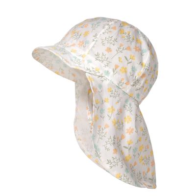 Schirmmütze Nackenschutz Blumen