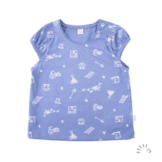 Shirt mit Puffärmel Single Jersey GOTS