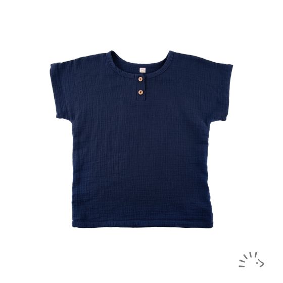Kurzarmshirt Musselin GOTS