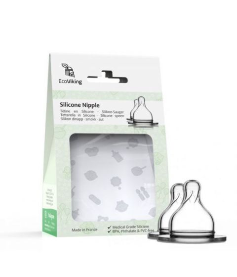 EcoViking Weithalsfl. Sauger Rund Silikon