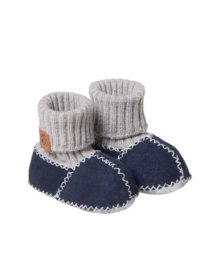 Babyschuhe Balu ABS mit Noppensohle. Lammfell