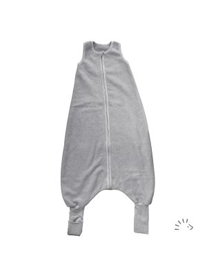 Schlafsack mit Füßen Baumwollfleece 1.5 TOG
