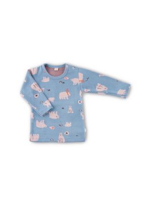 Langarmshirt Jacquard GOTS