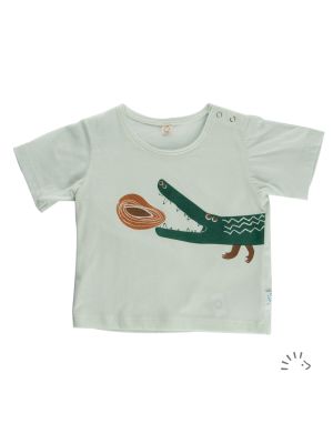 0527/Ocean Green Light - Print: Crocodile
