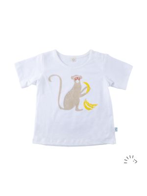 0540/Ecru - Print: Monkey