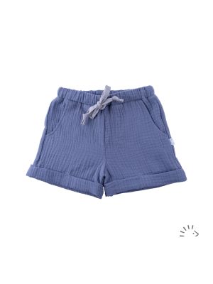 Musslinshorts mit Taschen