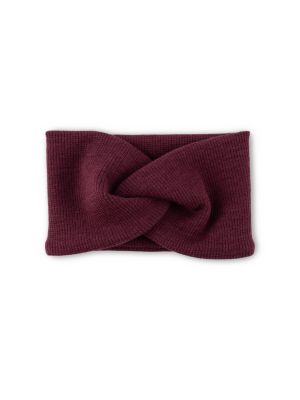Stirnband mit Knoten Wollstrick GOTS